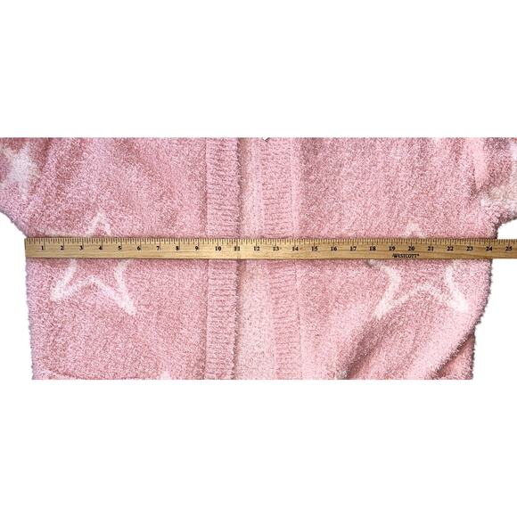 White Mark Women's Long Sleeve Star Hooded Fleece Cardigan L/XL - Picture 3 of 8